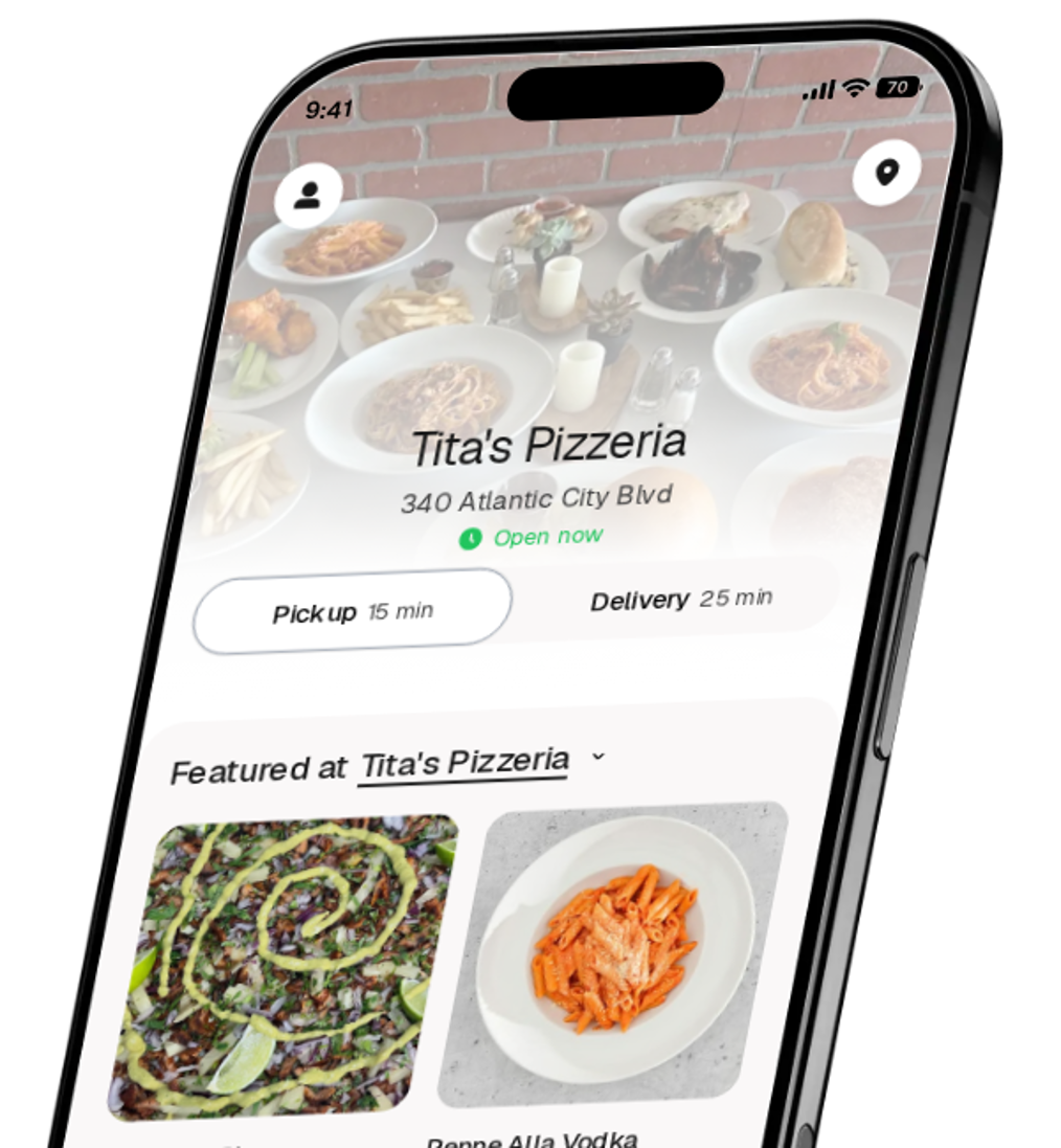 Tita's Pizzeria app preview
