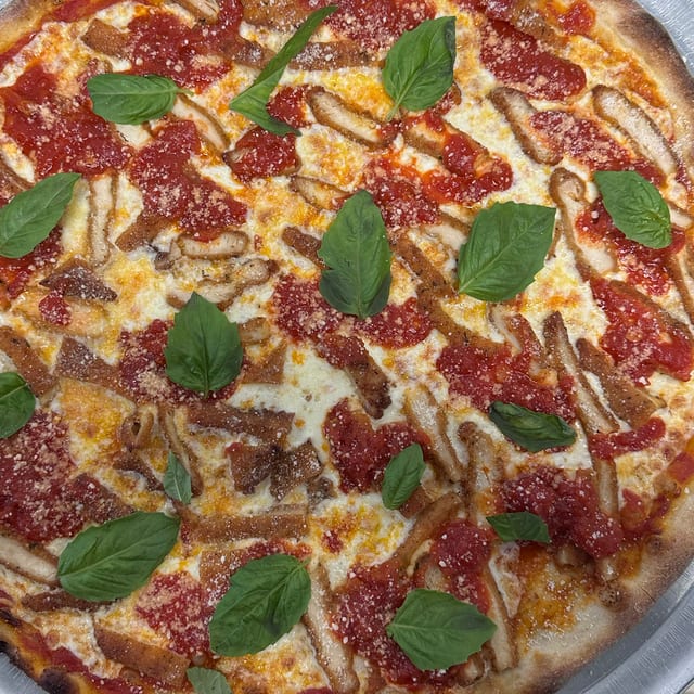 Chicken Parmigiana Pizza.