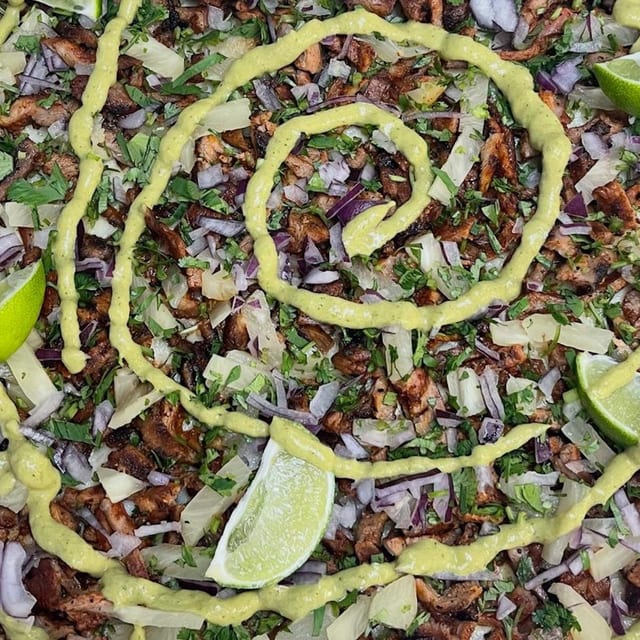 Al Pastor Pizza.