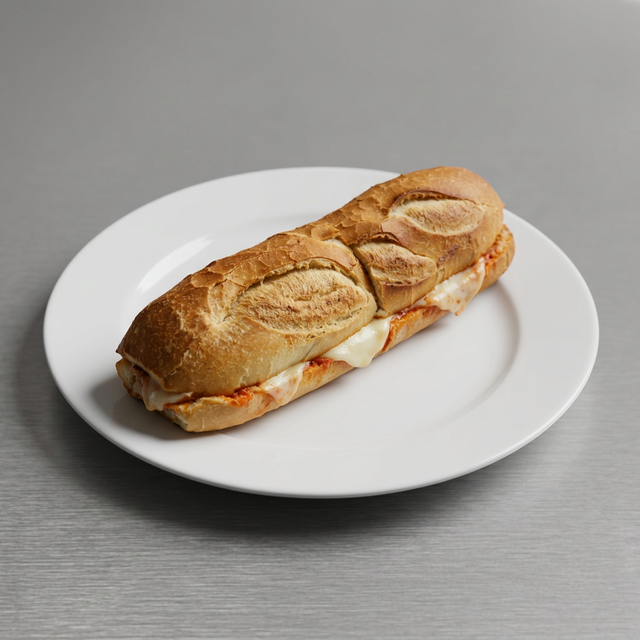 Meatball Parmigiana Sub.
